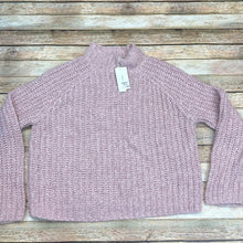 Vince Chunky Knit Pullover High Neck Pink Wool Alpaca Blend Sweater Large NWT