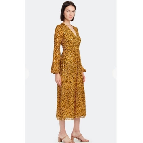 SALONI Camille Sequin Midi Dress