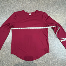 Lululemon Long Sleeve Run and Train Shirt, Wine Size 2