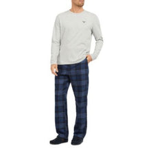 Barbour Men's Doug Cotton Blend Solid Pajama Tee & Tartan Pajama Size XL