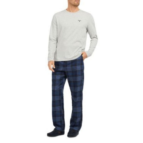 Barbour Men's Doug Cotton Blend Solid Pajama Tee & Tartan Pajama Size XL