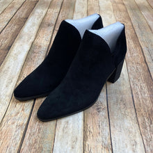 Charles David Black Usual Suede Notched Boots