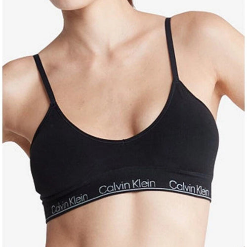 Calvin Klein Modern Seamless Triangle Bralette Black M NWT