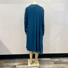 Komorav Dark Teal Midi Dress with Kimono XL