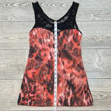 VTG Chico's Runes Tank Top Black Lace Trim Women's Small EUC