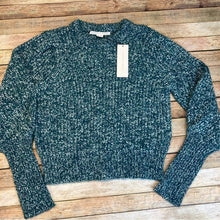 New Veronica Beard Roopa Puff sleeve wool sweater in Petrol Medium
