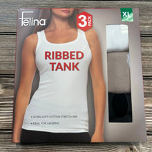 Felina Ladies' Ribbed Tank, 3-pack XL