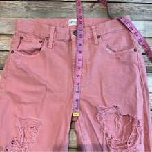 ALICE + OLIVIA- Genevieve Double Ripped Jeans in Rose, 28 Waist