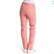 ALICE + OLIVIA- Genevieve Double Ripped Jeans in Rose, 28 Waist