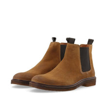 Men's Johnston & Murphy Barrett Chelsea Tan Oiled Suede Boots Size: 13