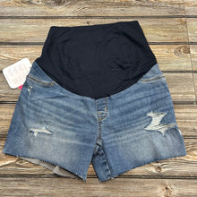 Isabel Maternity Distressed Cut Off Jean Shorts Size 4