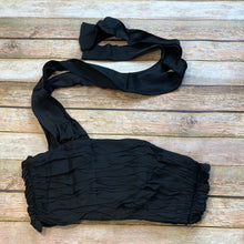 Cinq a Sept Amora One-Shoulder Black Crop Size 0