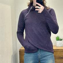 Athleta Cozy Karma Asym Pullover XS Purple