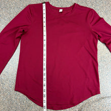 Lululemon Long Sleeve Run and Train Shirt, Wine Size 2
