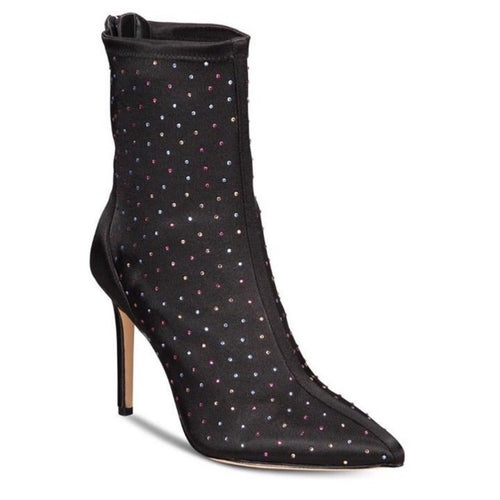Badgley Mischka Margot Jeweled Booties 7.5
