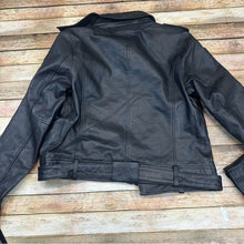 Sam Edelman Single Breasted Black Lamb Leather Moto Jacket Medium