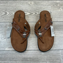 Minnetonka Silverthorne Wedge Sandals Brown - Size 7M NWT