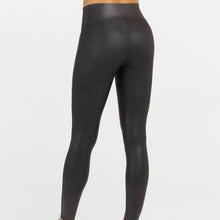 SPANX- Faux Leather Leggings, Black, Petite