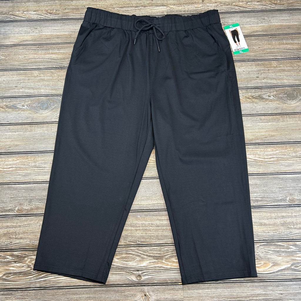 Pantalones Capri Activos 32 Degrees Cool Para Mujer – Estilo Pull-on, Colores Negro, Tostado Y Púrpura