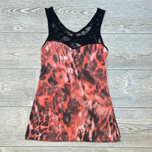 VTG Chico's Runes Tank Top Black Lace Trim Women's Small EUC