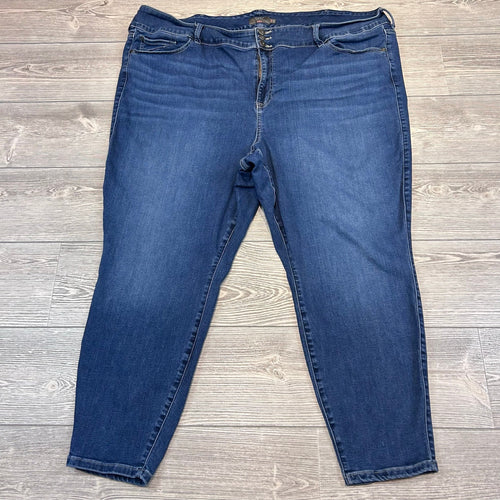 Torrid Jegging High-Rise Skinny Jean Medium Wash Blue 30R GUC