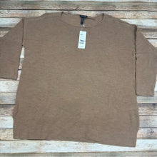 NWT Eileen Fisher Bateau Neck Tunic Merino Wool in Honey | L