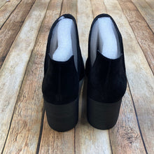 Charles David Black Usual Suede Notched Boots