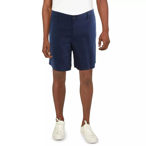 Dockers Mens Pembroke Navy High Rise Short Flat Front Big & Tall 50