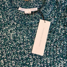 New Veronica Beard Roopa Puff sleeve wool sweater in Petrol Medium