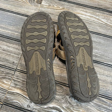 Skechers Reggae Brown Rattan/Wicker Strappy Leather Slip On Sandals Size 11