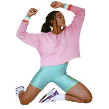 The Mighty Company Womens Rainbow Cuff The Sweatshirt S/M