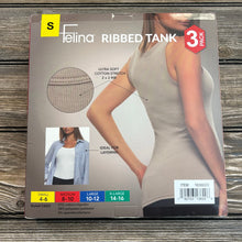 Felina Ladies' Ribbed Tank, 3-pack Small