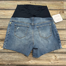 Isabel Maternity Distressed Cut Off Jean Shorts Size 4
