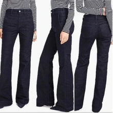 J Crew Wide Leg Trouser Jean Dark Wash