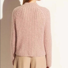 Vince Chunky Knit Pullover High Neck Pink Wool Alpaca Blend Sweater Large NWT