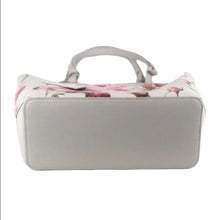 Ted Baker Jovelle Floral Purse Leather Handbag Flowers Pink Grey Tote