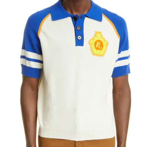 Rhude Men's Colorblock Wool & Cashmere Polo Medium NEW