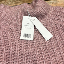 Vince Chunky Knit Pullover High Neck Pink Wool Alpaca Blend Sweater Large NWT