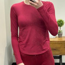 Lululemon Long Sleeve Run and Train Shirt, Wine Size 2