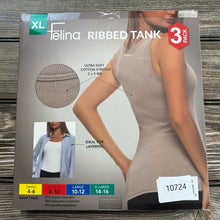 Felina Ladies' Ribbed Tank, 3-pack XL