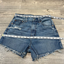 American Eagle Highest Rise Cut Off Denim Shorts Size 2 EUC