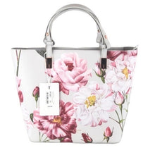 Ted Baker Jovelle Floral Purse Leather Handbag Flowers Pink Grey Tote