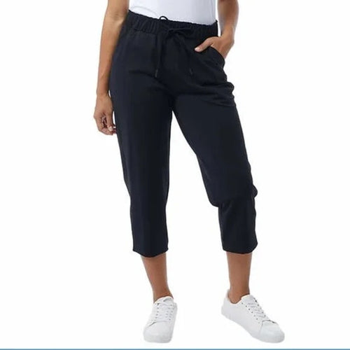 32 Degrees Ladies' Pull-on Active Black Capri XL NEW
