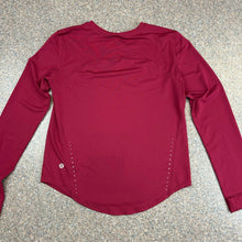 Lululemon Long Sleeve Run and Train Shirt, Wine Size 2