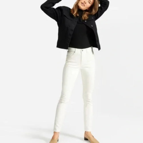 NEW Everlane High-Rise Skinny White Jeans - Size 25