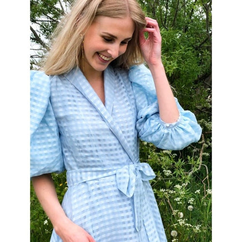 Stine Goya Chinie Midi Wrap Dress color Ice