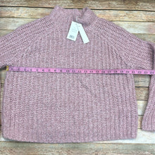 Vince Chunky Knit Pullover High Neck Pink Wool Alpaca Blend Sweater Large NWT