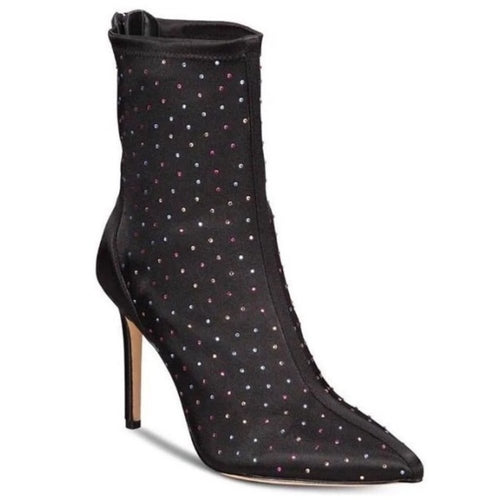 Jewel Badgley Mischka Margot Black Womens Crystal Boots