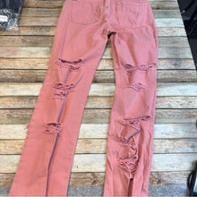 ALICE + OLIVIA- Genevieve Double Ripped Jeans in Rose, 28 Waist